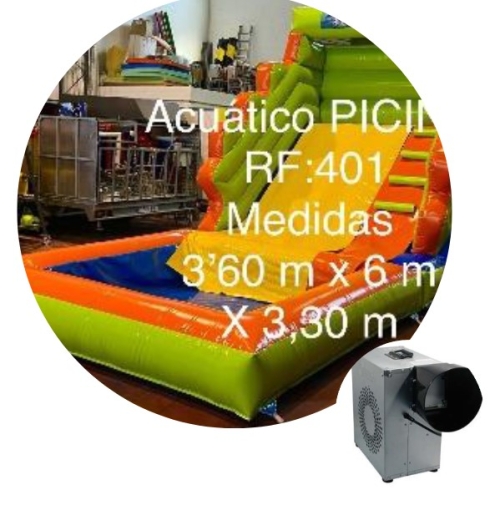 Acúatico rampa piscina 3,60x6,00x3,30m aprox