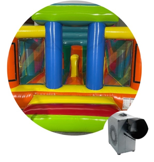 Castillo hinchable dintel verde