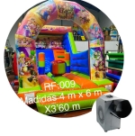 Miniatura de Castillo hinchable  Toy Story laterales azul