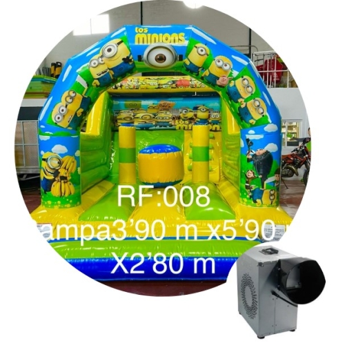 Castillo hinchable los minions verde/azul